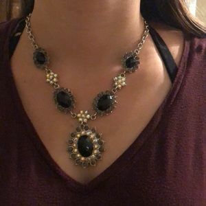 Black and silver necklace